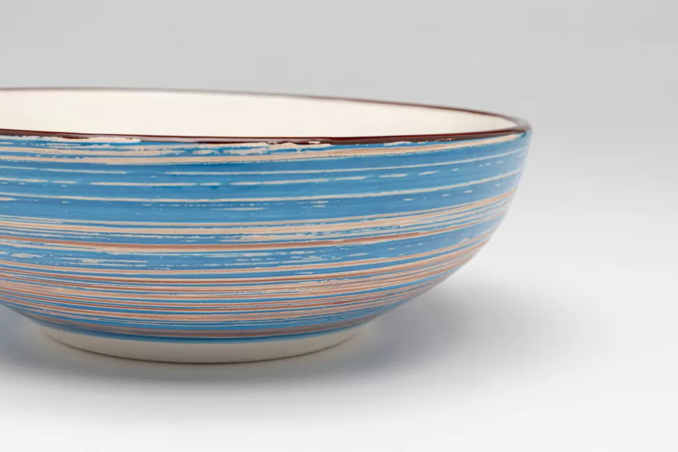 KARE Design Schaal Swirl Blue 18cm Hot