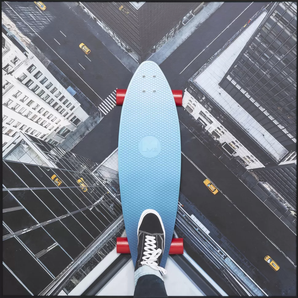 KARE Design Schildeirj Met Lijst Skyline Skater 149x149cm Best Sale