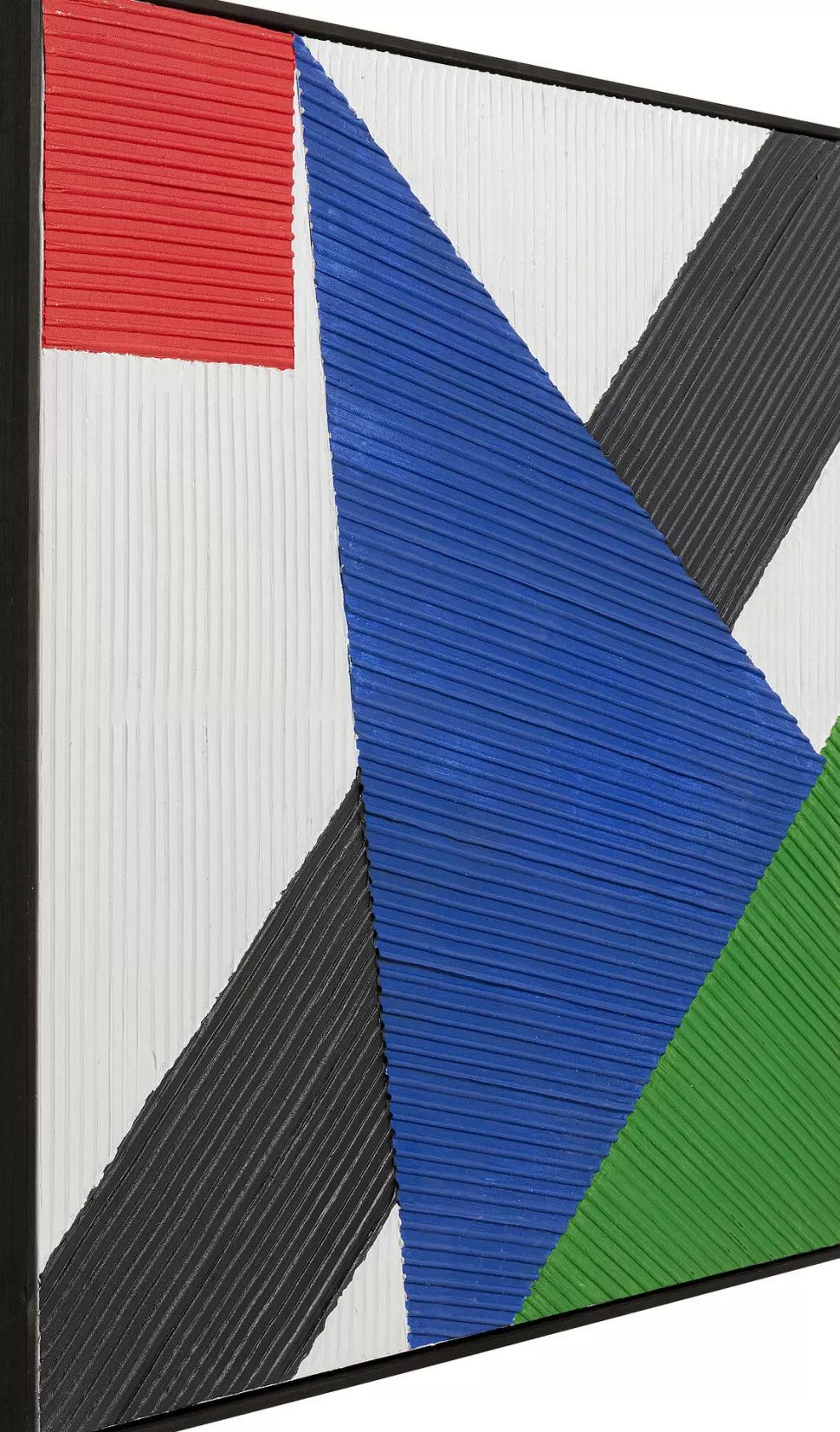 KARE Design Schilderij Art Triangles Blue 100x100cm Flash Sale