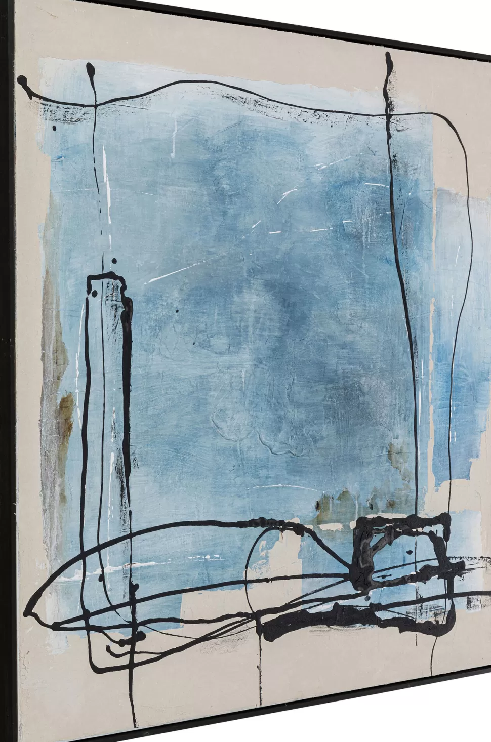 KARE Design Schilderij Dust Blue 100x100cm Flash Sale