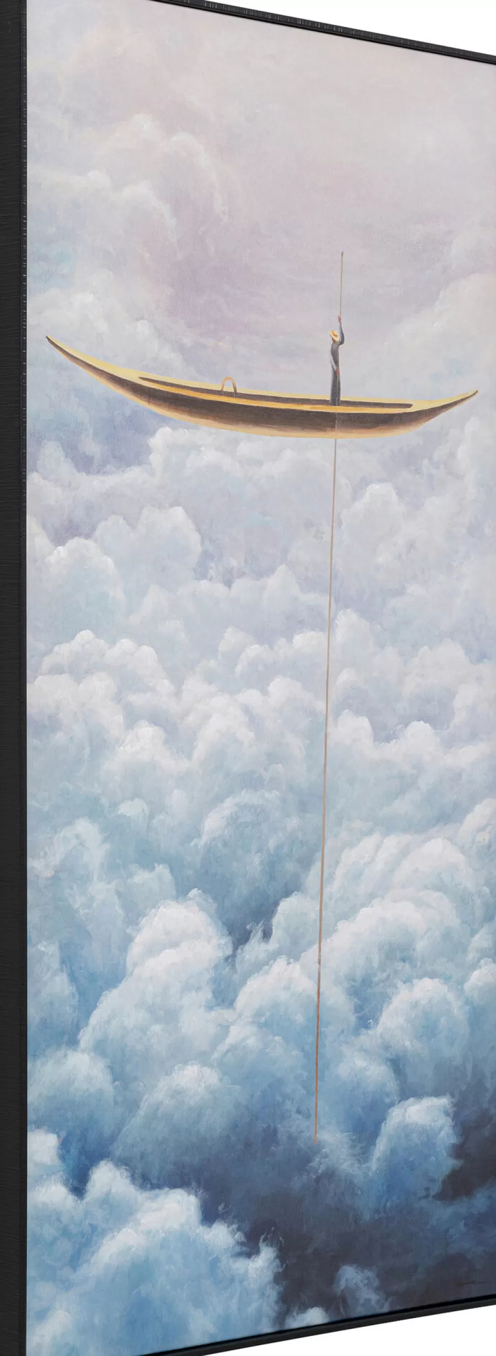 KARE Design Schilderij Met Lijst Cloud Boat 60x120cm Outlet