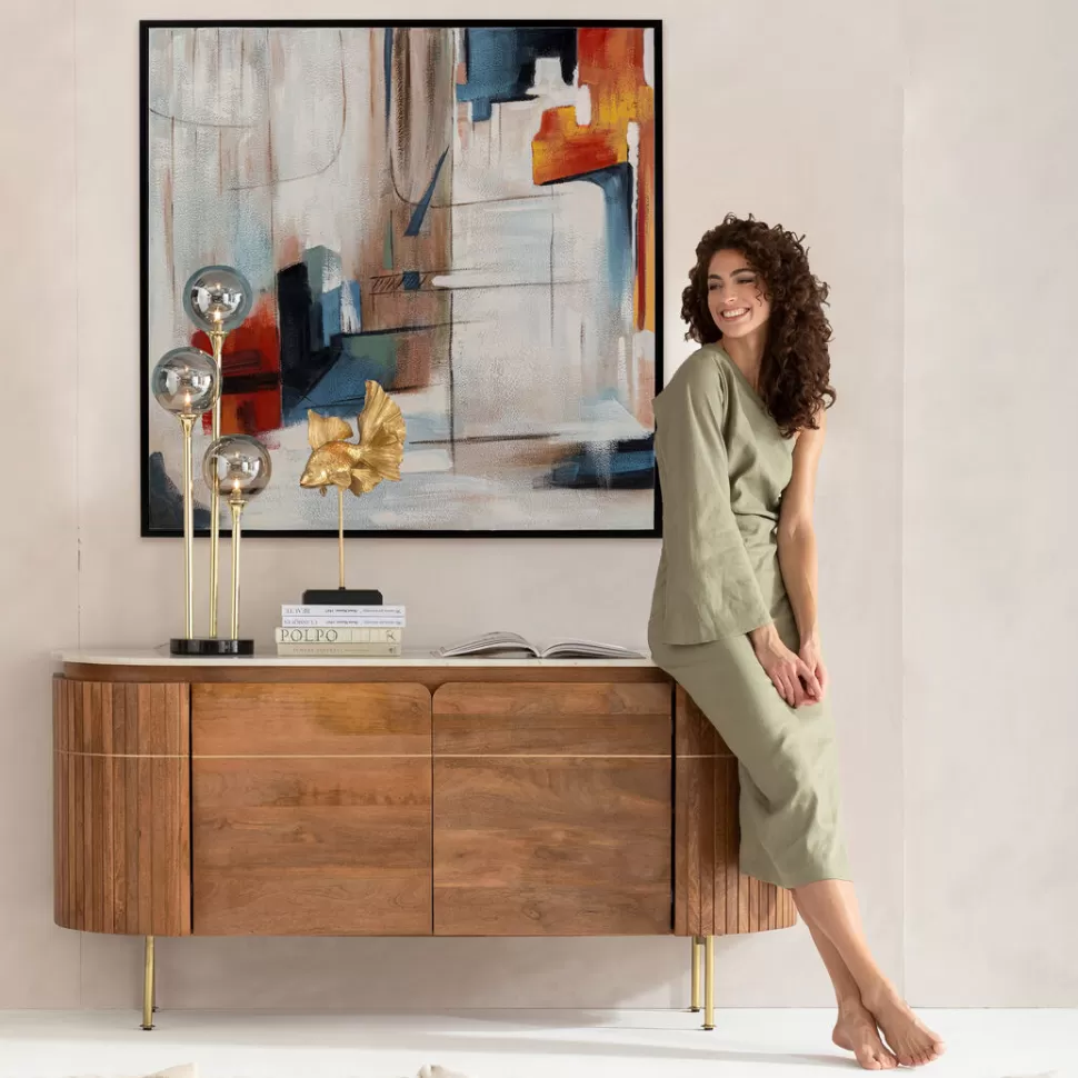 KARE Design Schilderij Met Lijst Visione Oblinquo 100x100cm Best