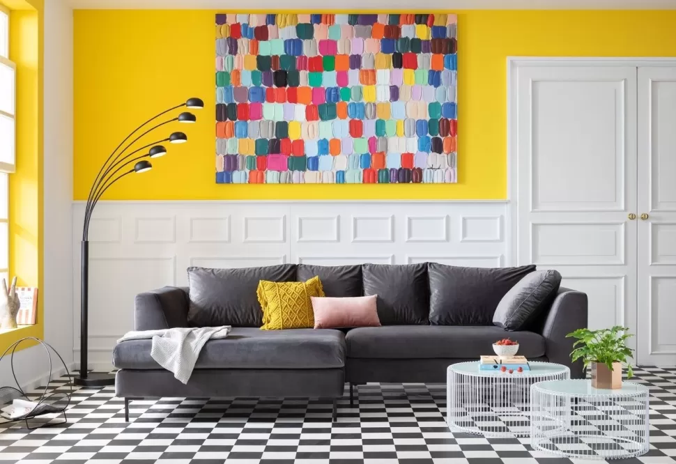 KARE Design Schilderij Touched Colorful Dots 140x200cm Outlet