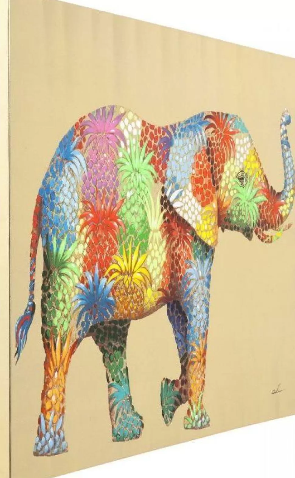KARE Design Schilderij Touched Flower Elephant 90x120cm Cheap