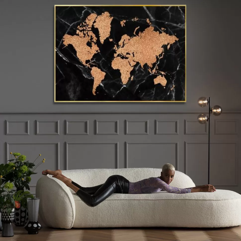 KARE Design Schilderij World Map 150x100cm Fashion