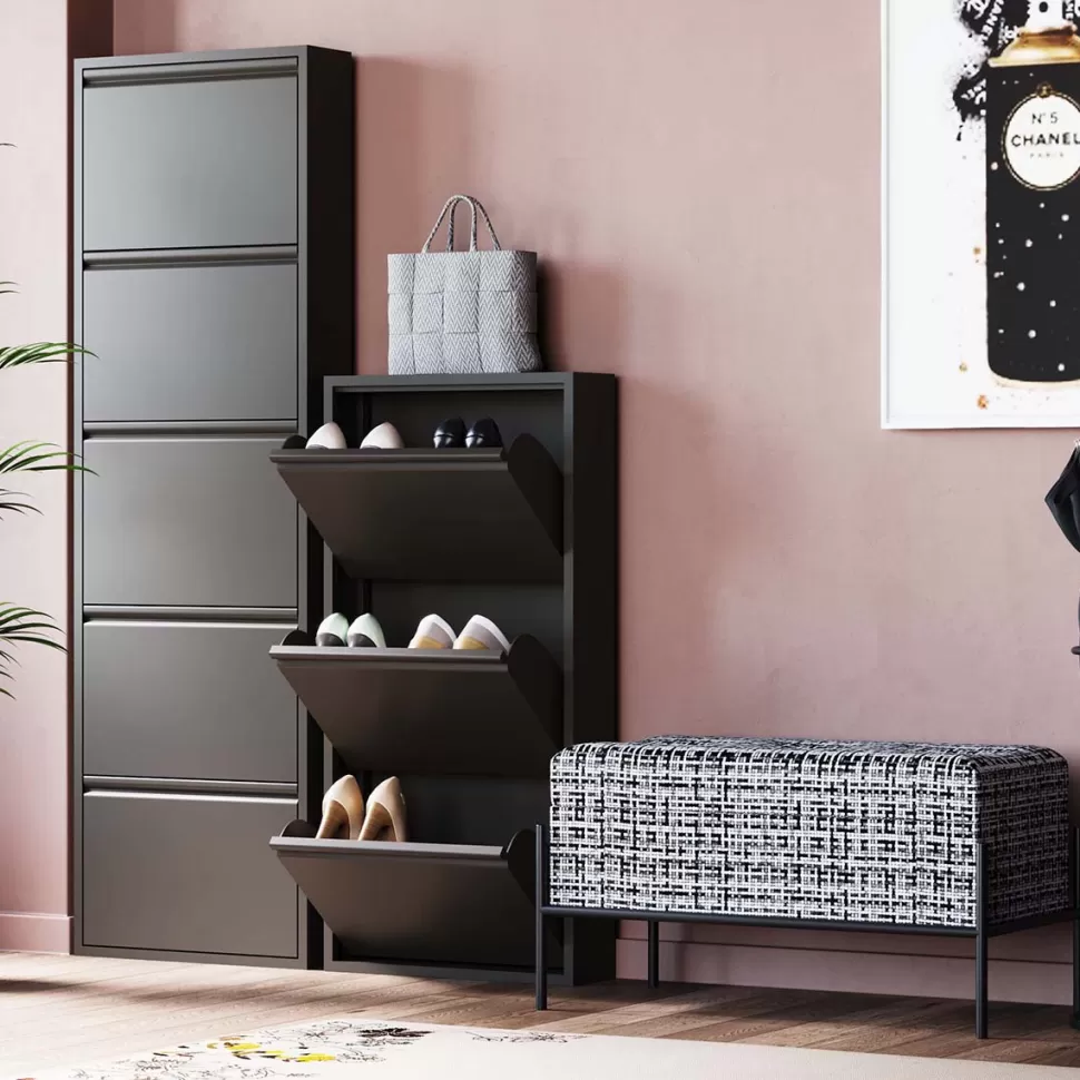 KARE Design Schoenenkast Caruso 3 Black (MO) Clearance