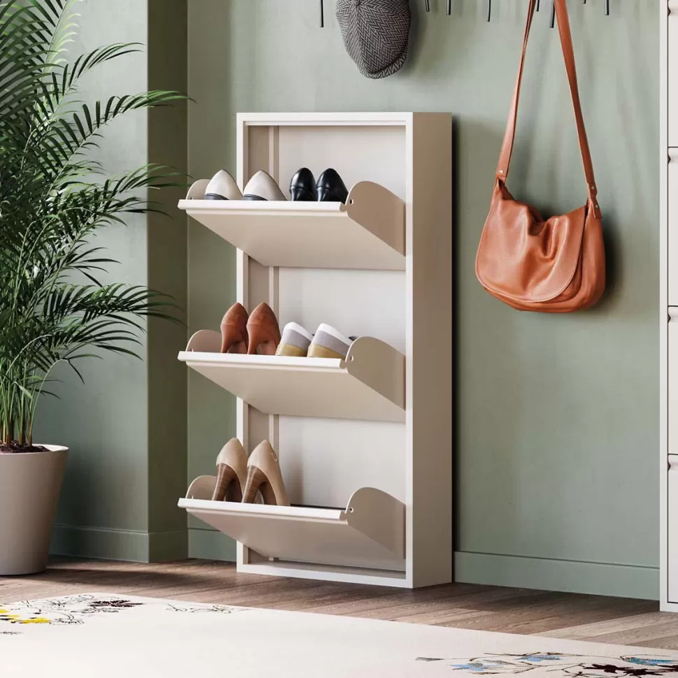 KARE Design Schoenenkast Caruso 3 Cream (MO) Discount