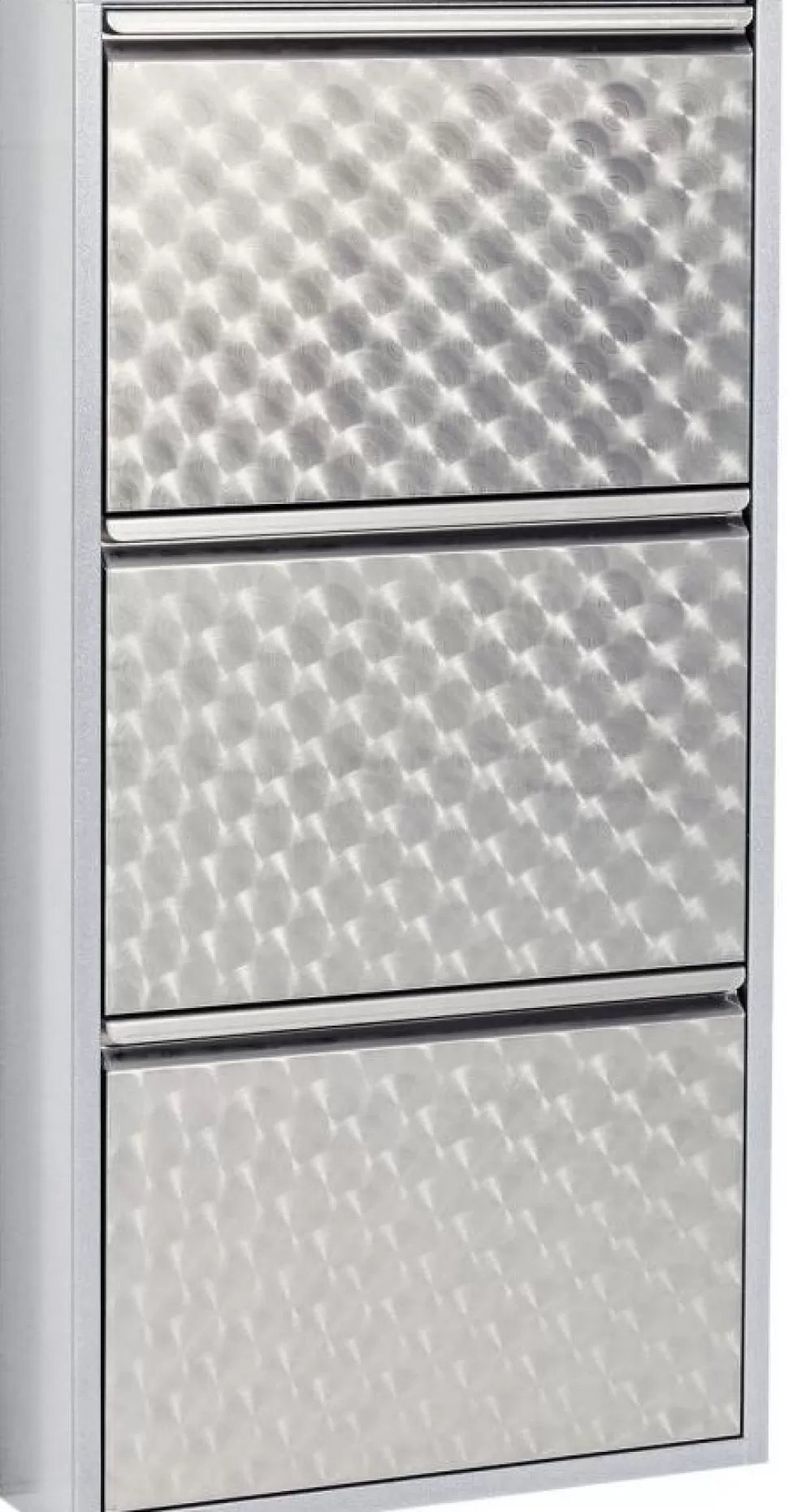 KARE Design Schoenenkast Caruso 3 Silver Brushed (MO) Hot