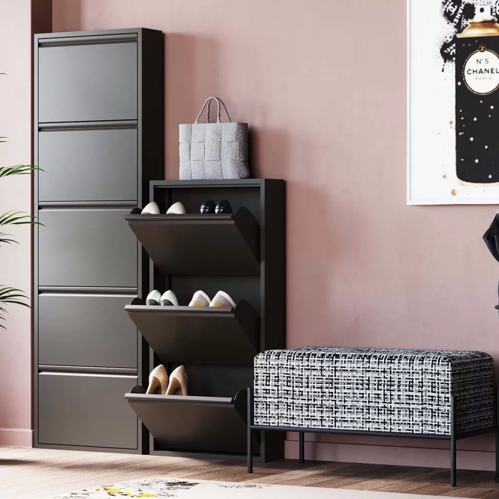 KARE Design Schoenenkast Caruso 5 Black (MO) Online