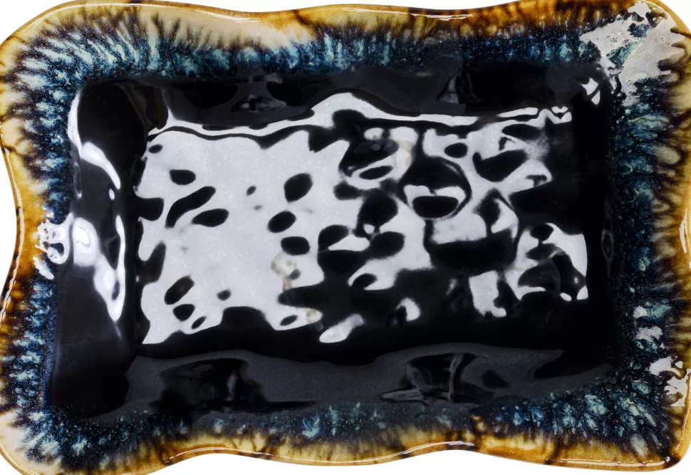 KARE Design Serveerschaal Lio Dark Blue 17x26cm Outlet