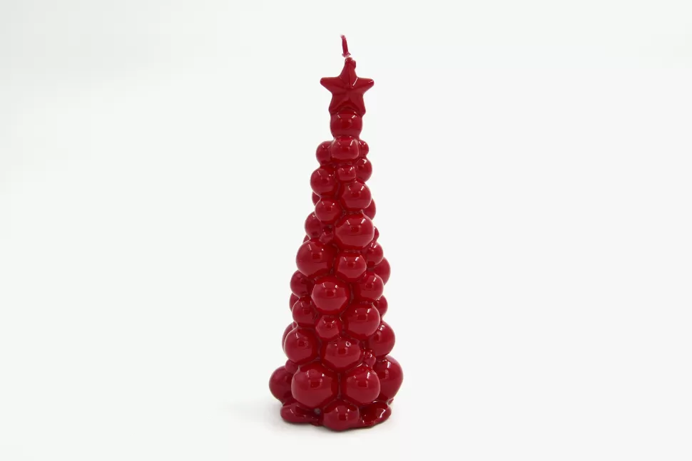 KARE Design SMAQQ A Bubbly Xmas Candle Tree 21CM Blooming Bordeaux Hot