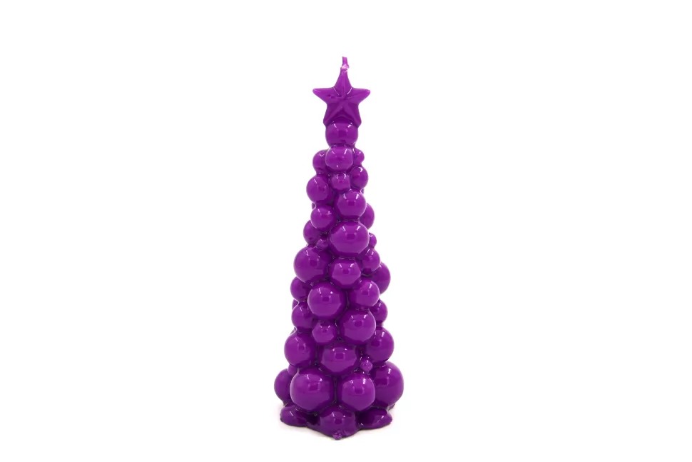 KARE Design SMAQQ A Bubbly Xmas Candle Tree 21CM Perfect Purple Sale