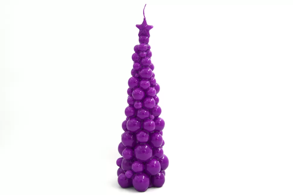 KARE Design SMAQQ A Bubbly Xmas Candle Tree 30CM Perfect Purple Cheap