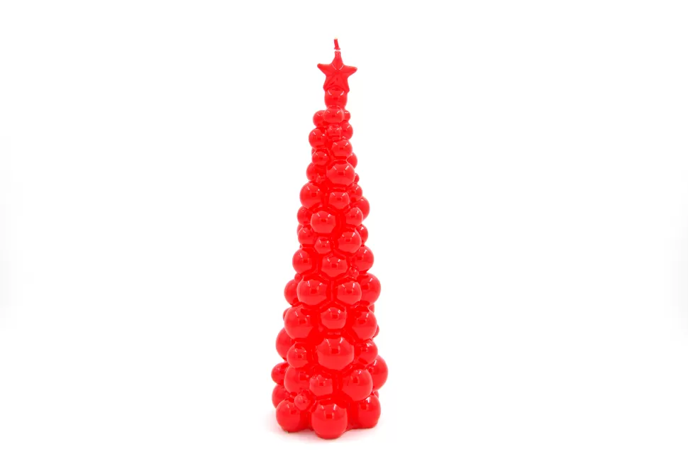 KARE Design SMAQQ A Bubbly Xmas Candle Tree 30CM Radiant Red Store