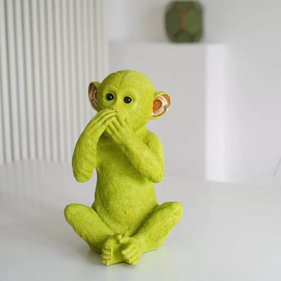 KARE Design Spaarpot Monkey Iwazaru Groen Cheap