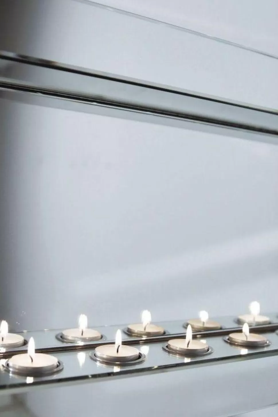 KARE Design Spiegel Big Beauty Candle Light 90x35cm Hot
