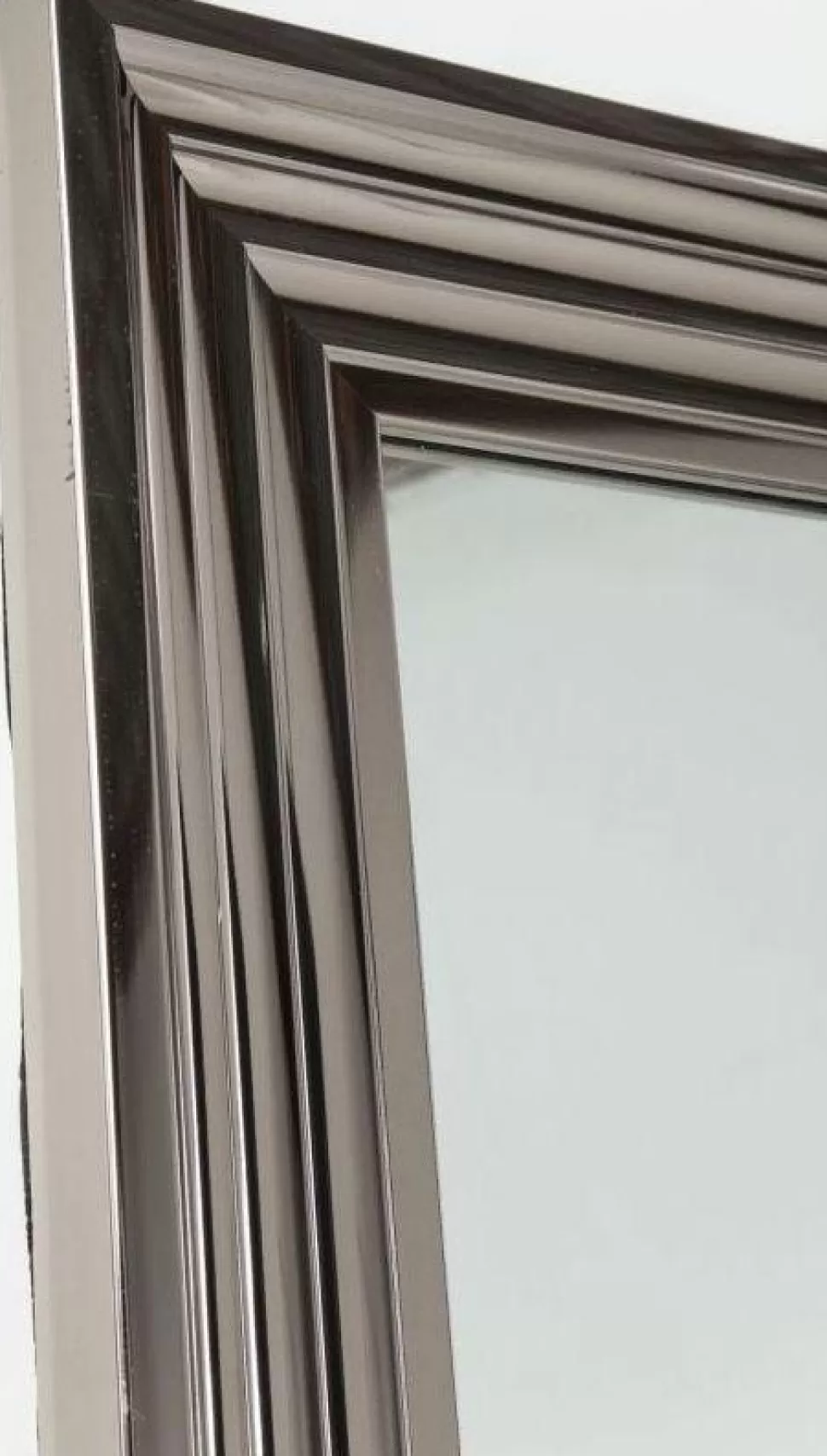 KARE Design Spiegel Met Lijst Zilver 55x180cm Fashion