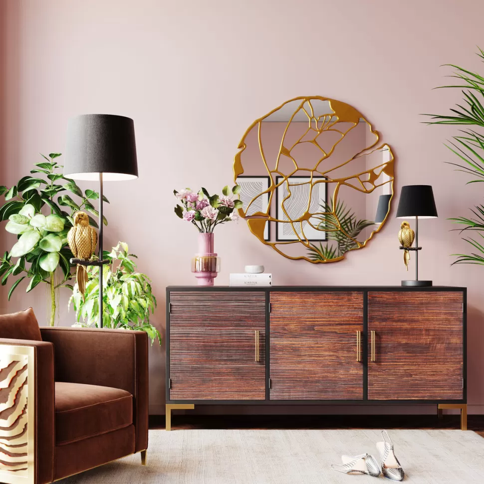 KARE Design Spiegel Pieces Goud Ø100cm Shop