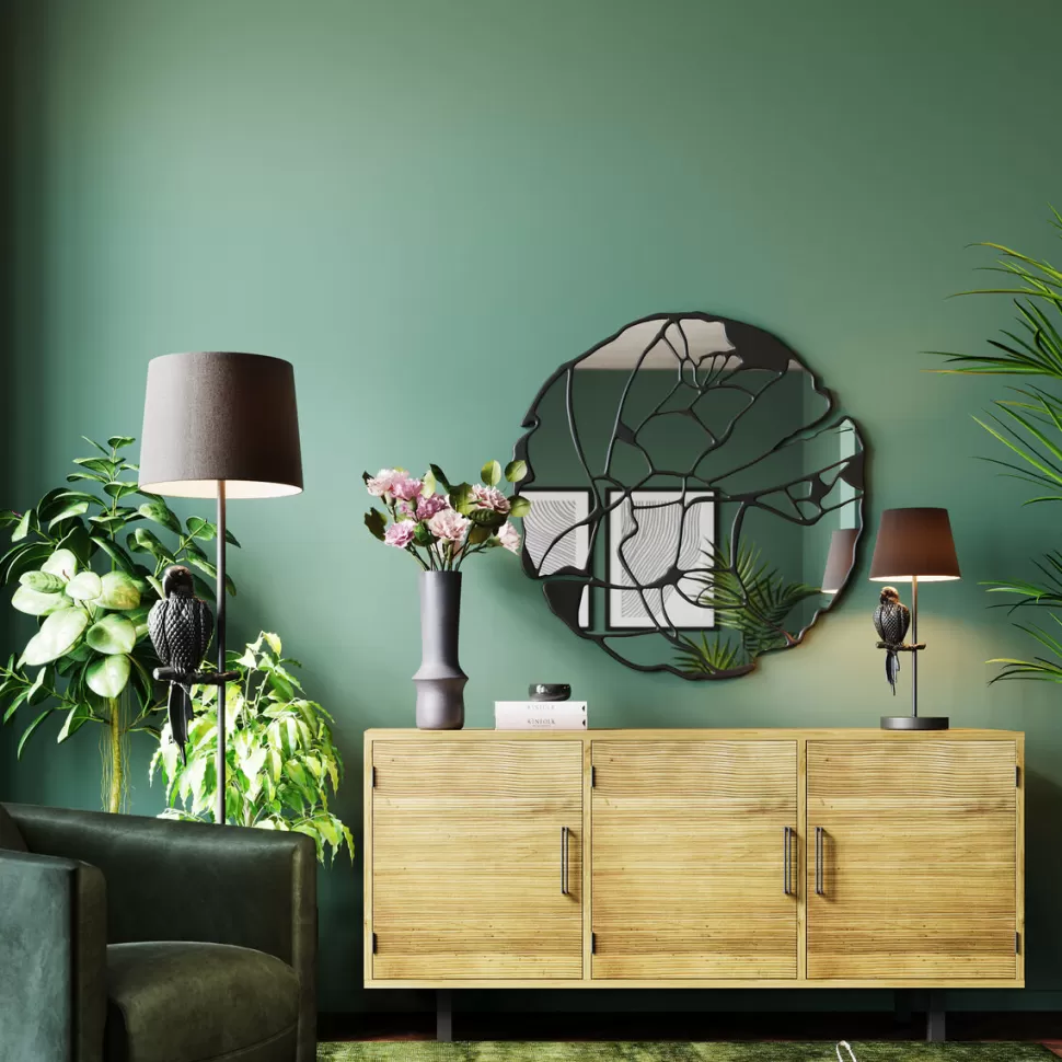 KARE Design Spiegel Pieces Mat Zwart Ø100cm Discount