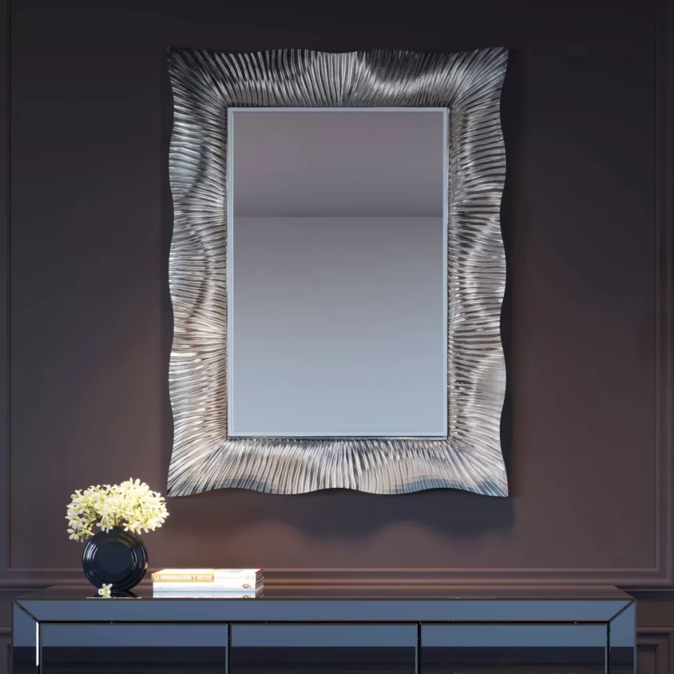 KARE Design Spiegel Wavy Zilver 94x124cm Hot