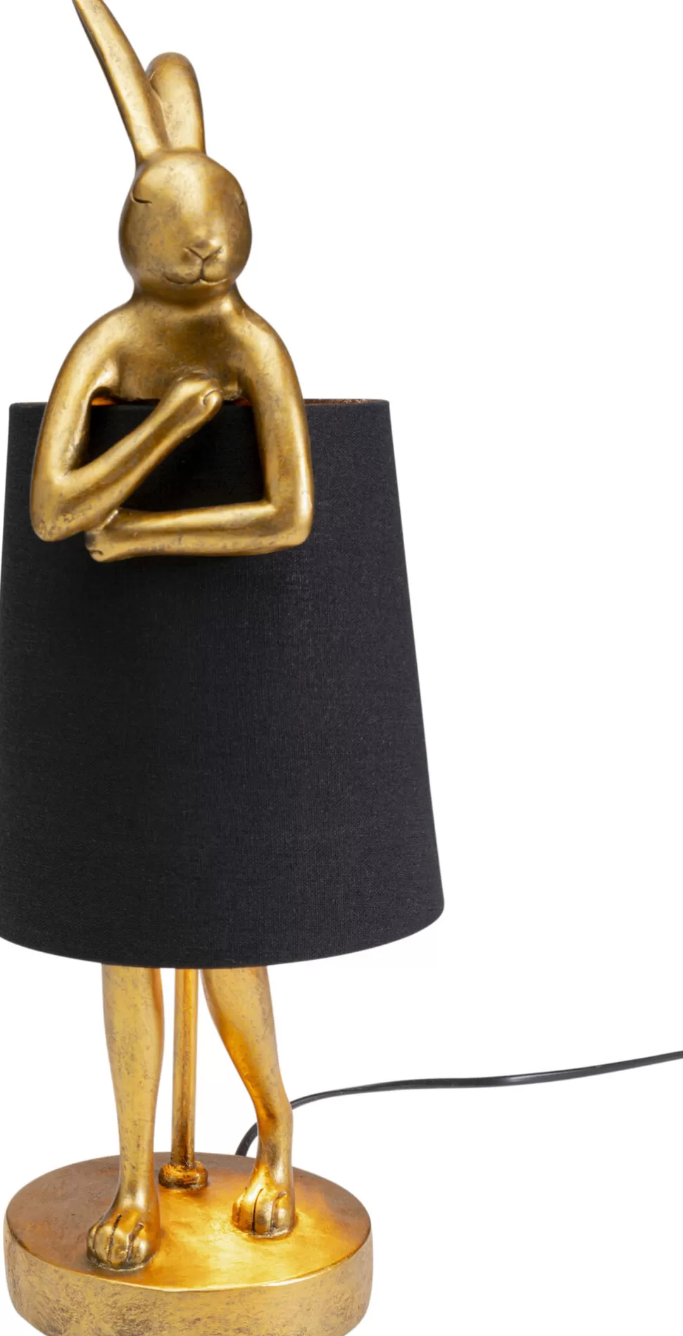 KARE Design Tafellamp Animal Rabbit Gold/Black 50cm Outlet