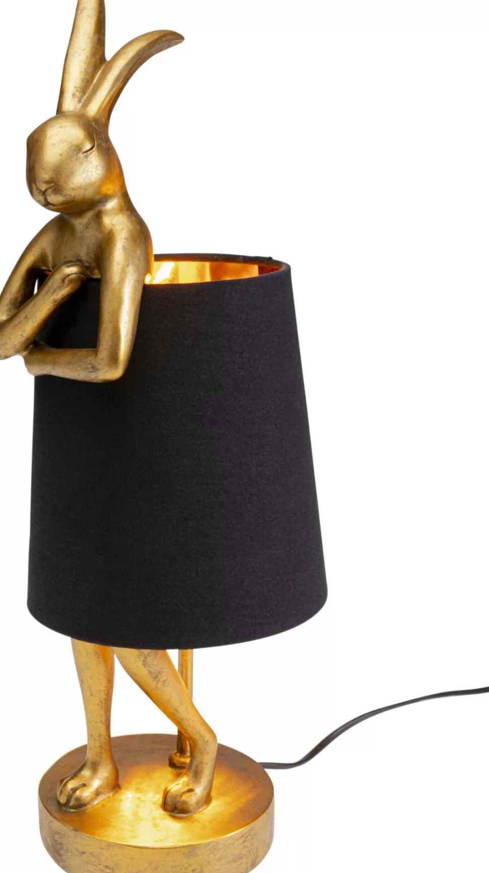 KARE Design Tafellamp Animal Rabbit Gold/Black 50cm Outlet