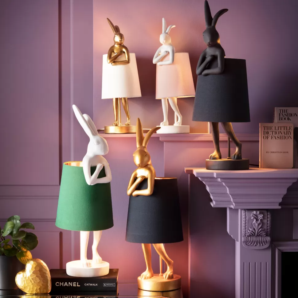 KARE Design Tafellamp Animal Rabbit Gold/Black 68cm Discount
