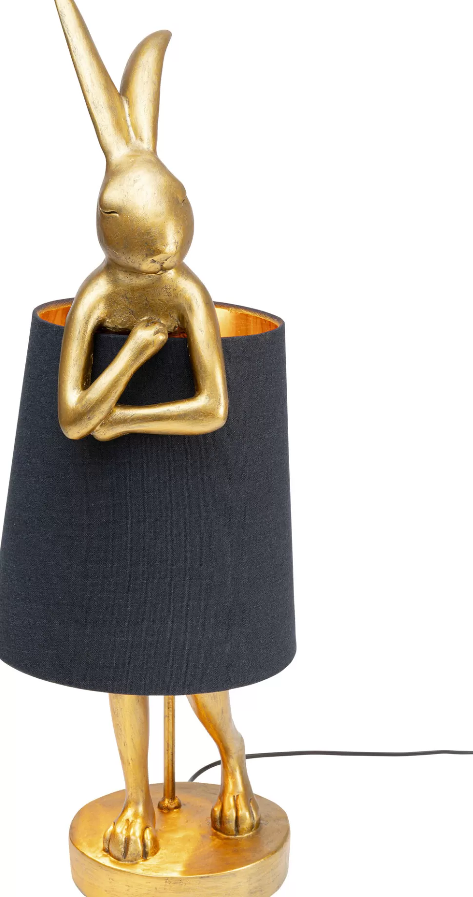 KARE Design Tafellamp Animal Rabbit Gold/Black 68cm Discount