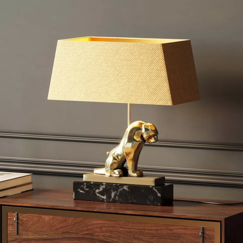 KARE Design Tafellamp Geometric Leopard Brown 36cm Best Sale