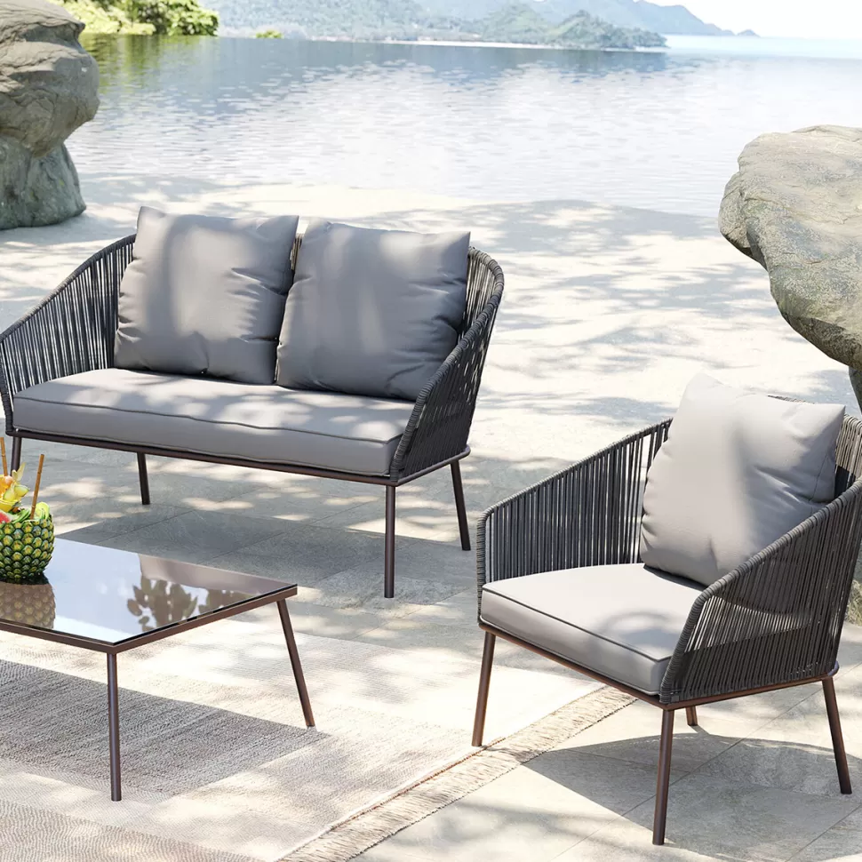 KARE Design Tuinset Elba Grey Quattro (4/part) Sale