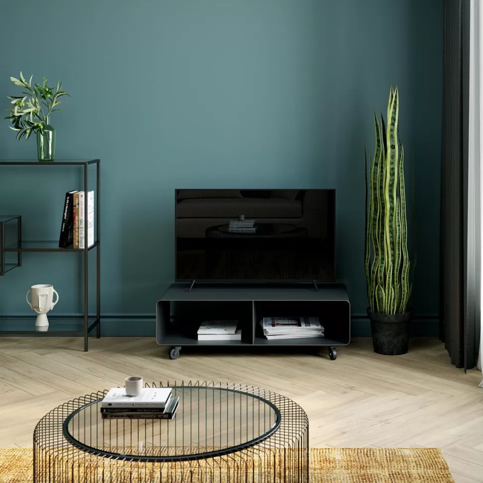 KARE Design Tv-Meubel Lounge M Mobiel Grijs 90x30cm Cheap