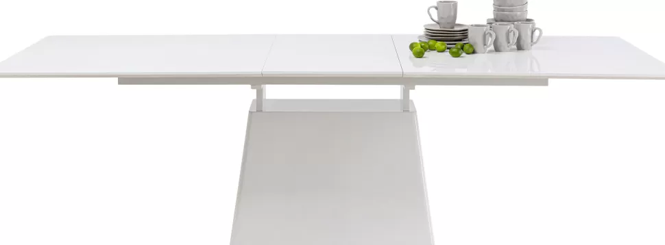 KARE Design Uitschuifbare Eettafel Benvenuto White 200(50)x110cm Cheap
