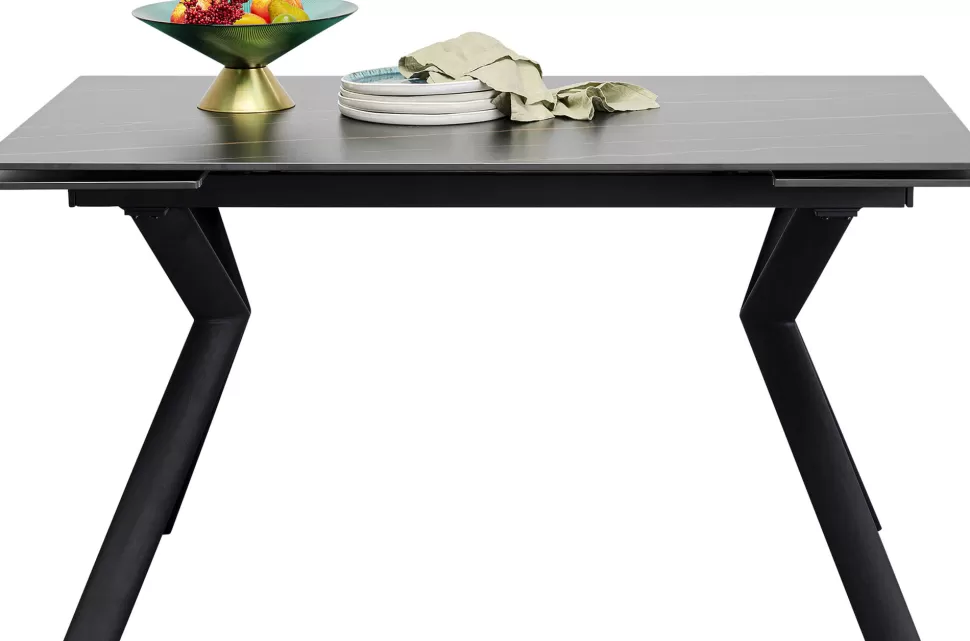 KARE Design Uitschuifbare Eettafel Xenia Black 140(30+30)x80cm Best