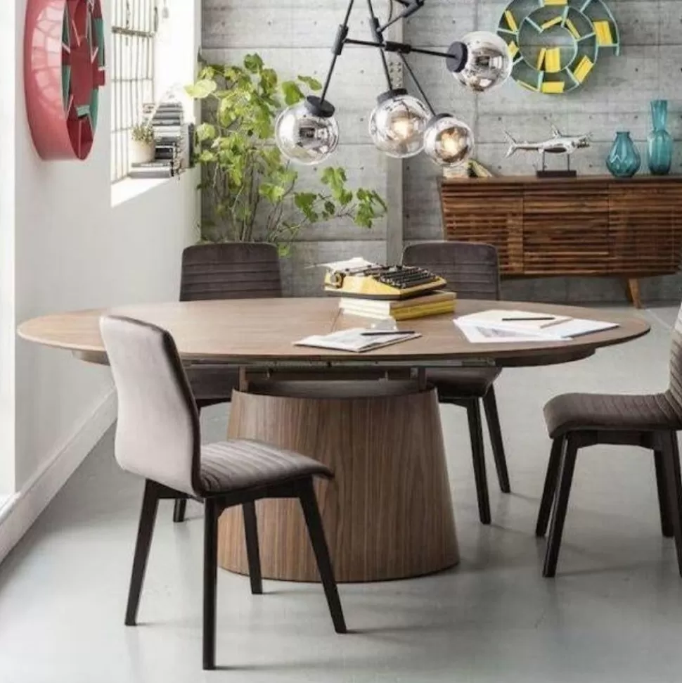 KARE Design Uitschuiftafel Benvenuto Walnoot 200(50)x110cm Fashion