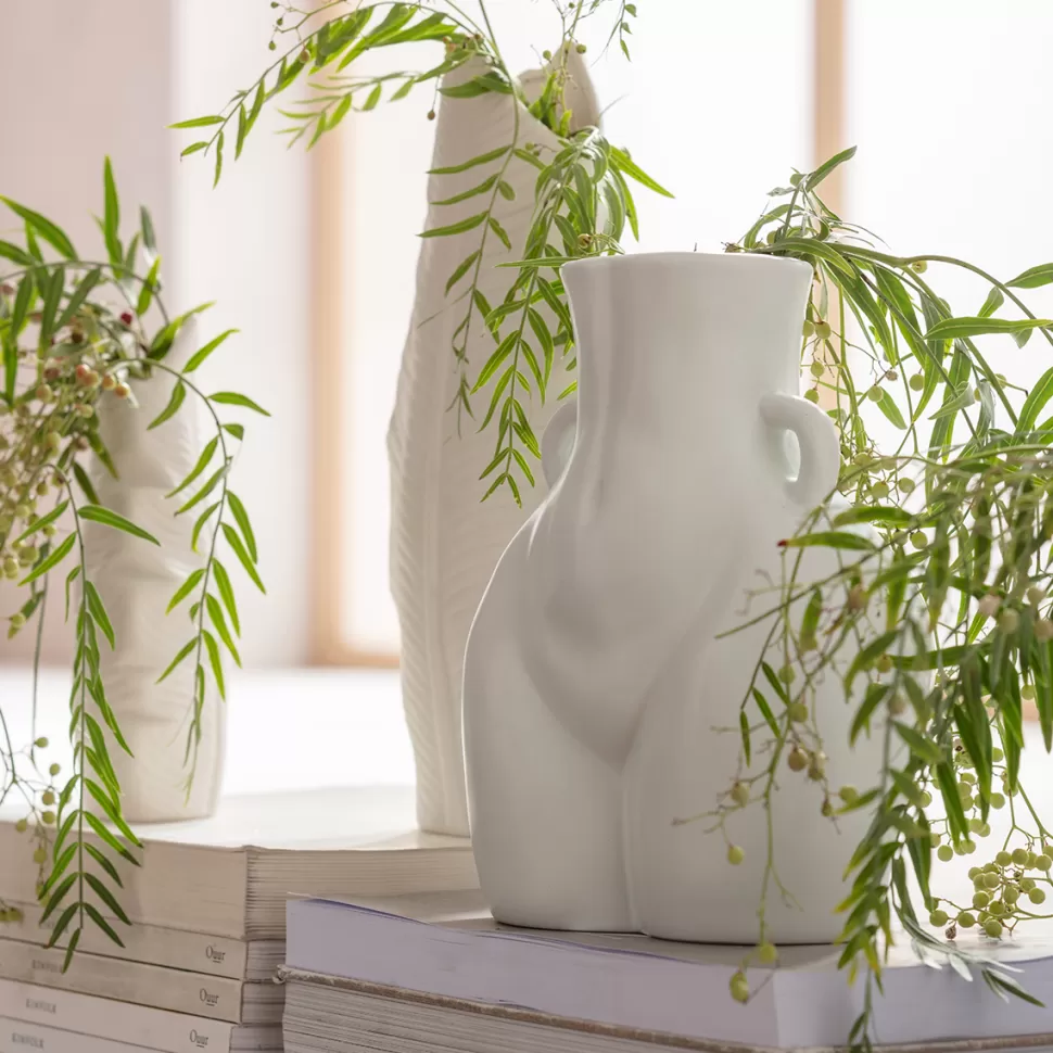 KARE Design Vaas Donna White 22cm Hot