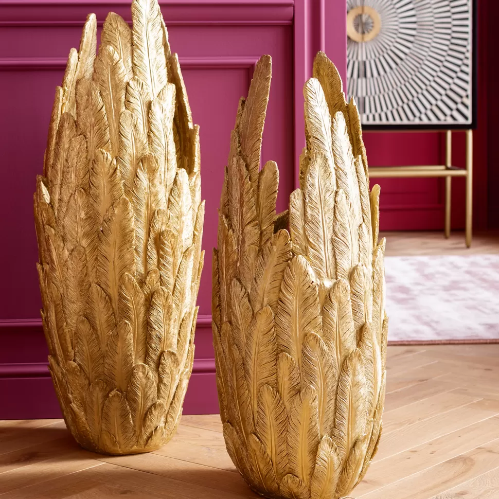 KARE Design Vaas Feathers Goud 80cm Sale