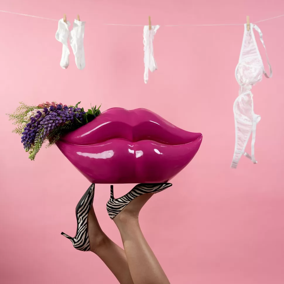 KARE Design Vaas Lips Pink 28cm Shop