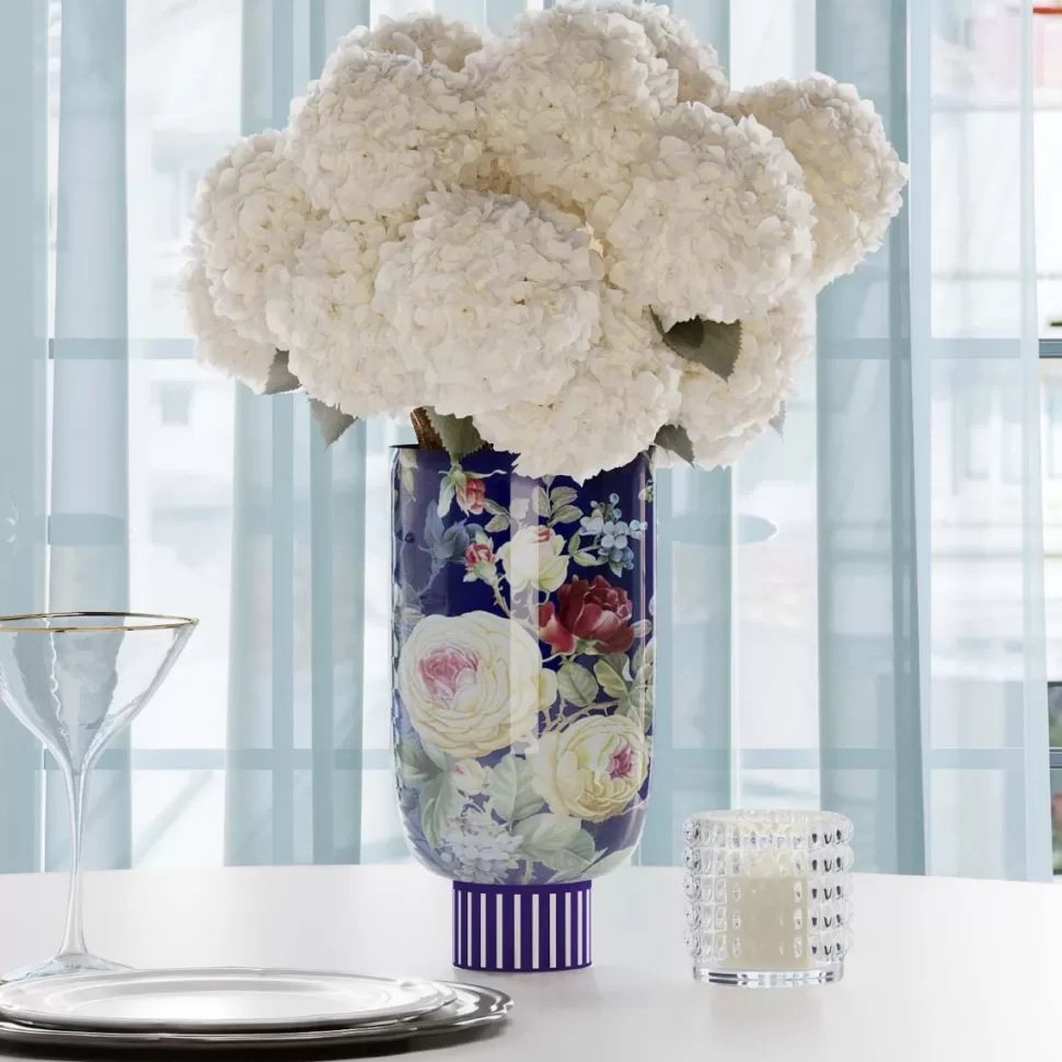KARE Design Vaas Rose Magic Blauw 27cm Clearance