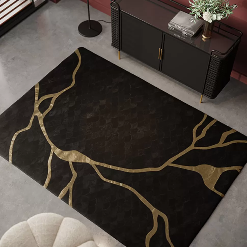 KARE Design Vloerkleed Fulmine Black 170x240cm Fashion