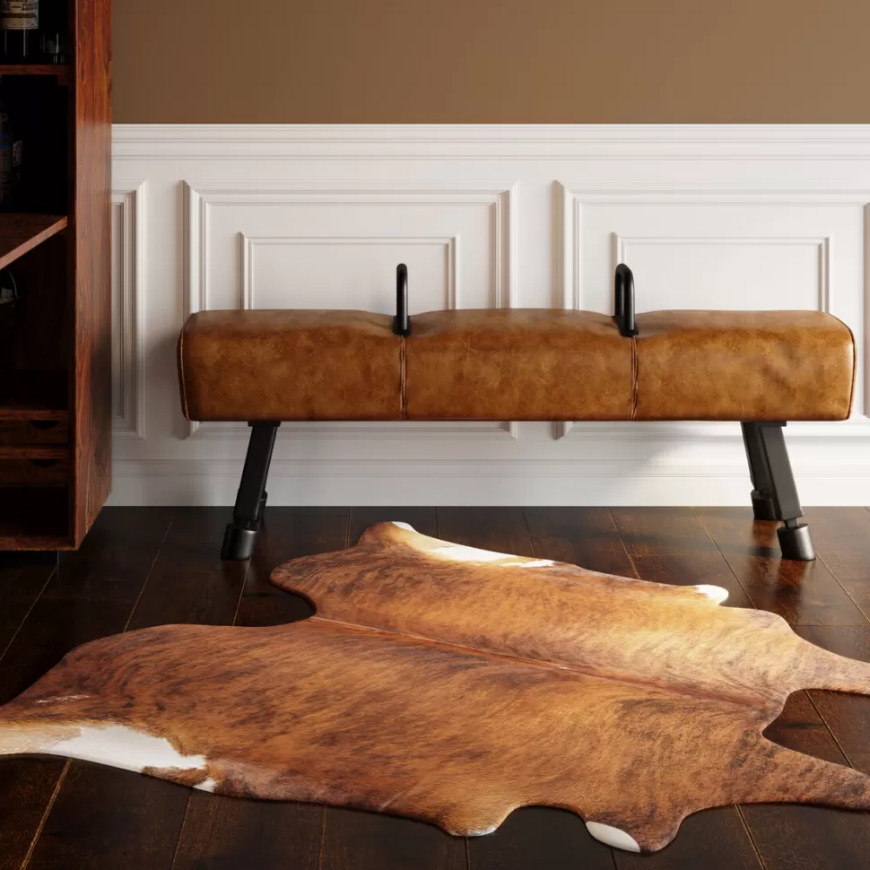 KARE Design Vloerkleed Hide Bruin-Wit 150x190cm Outlet