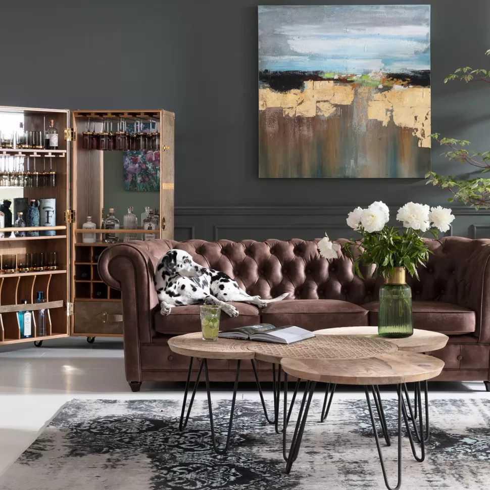 KARE Design Vloerkleed Kelim Ornament Turquoise 200x300cm Best