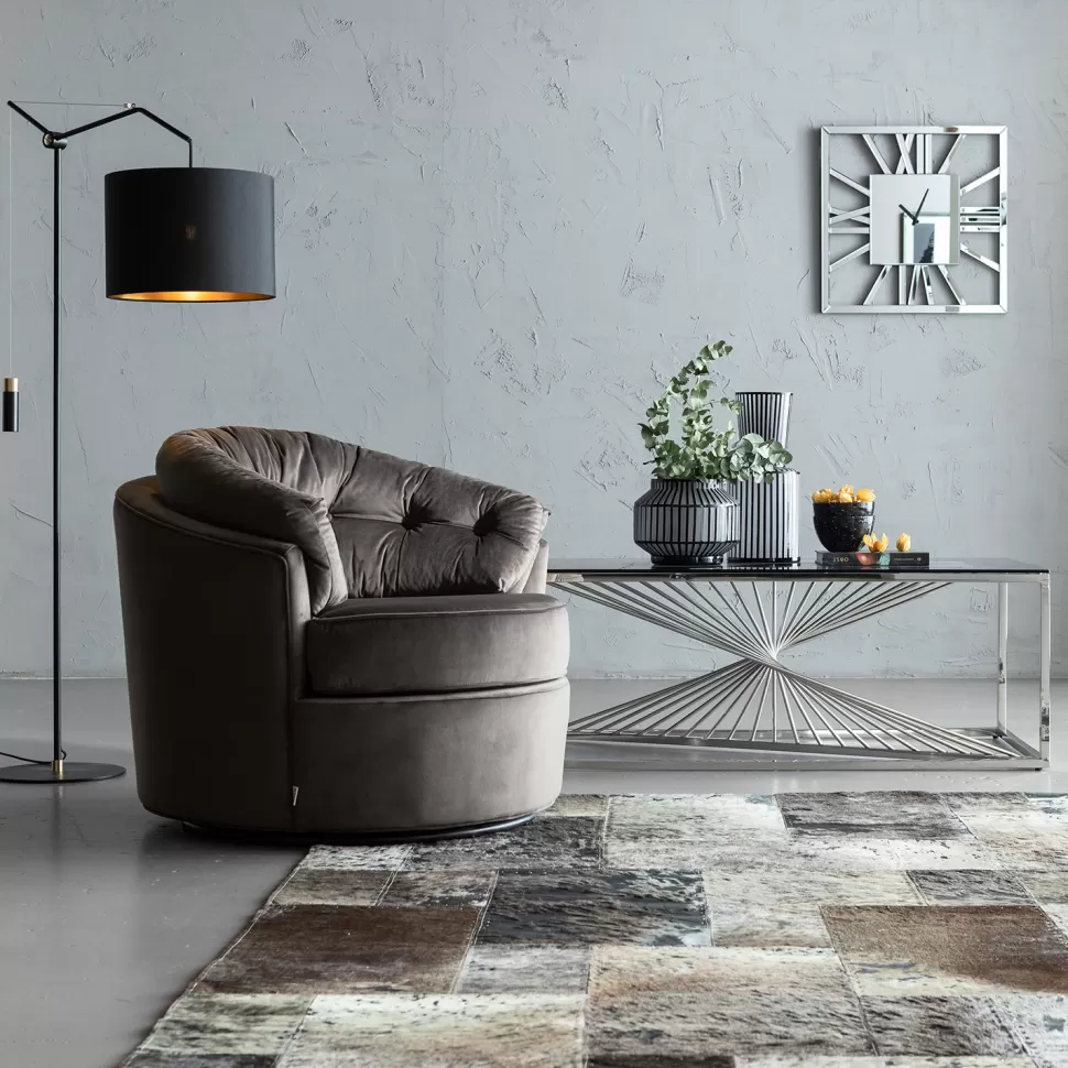 KARE Design Vloerkleed Vierkant Grijs 170x240cm Cheap