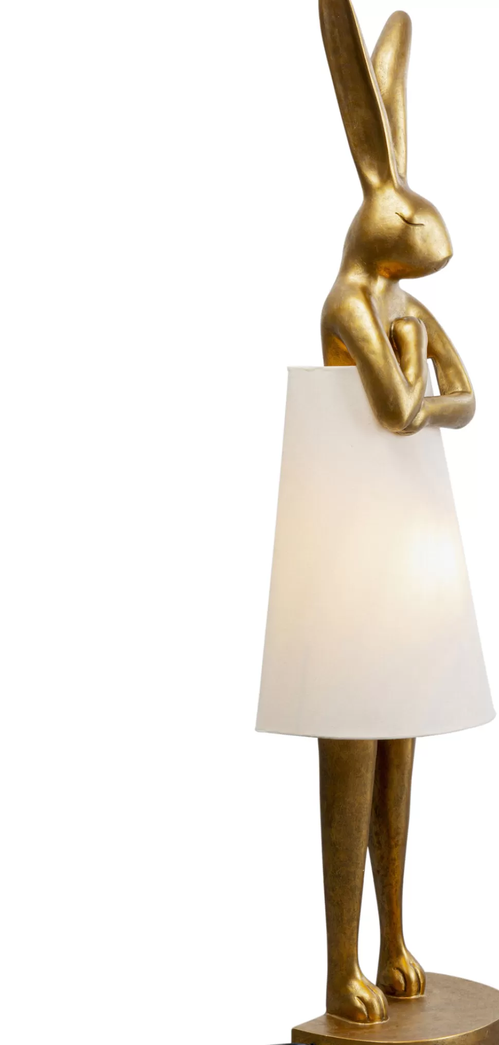 KARE Design Vloerlamp Animal Rabbit Gold-White 150cm Sale
