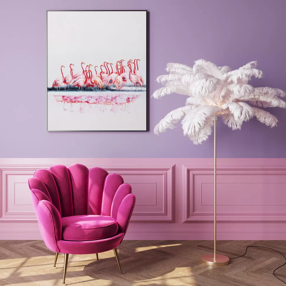 KARE Design Vloerlamp Feather Palm White 165cm Cheap
