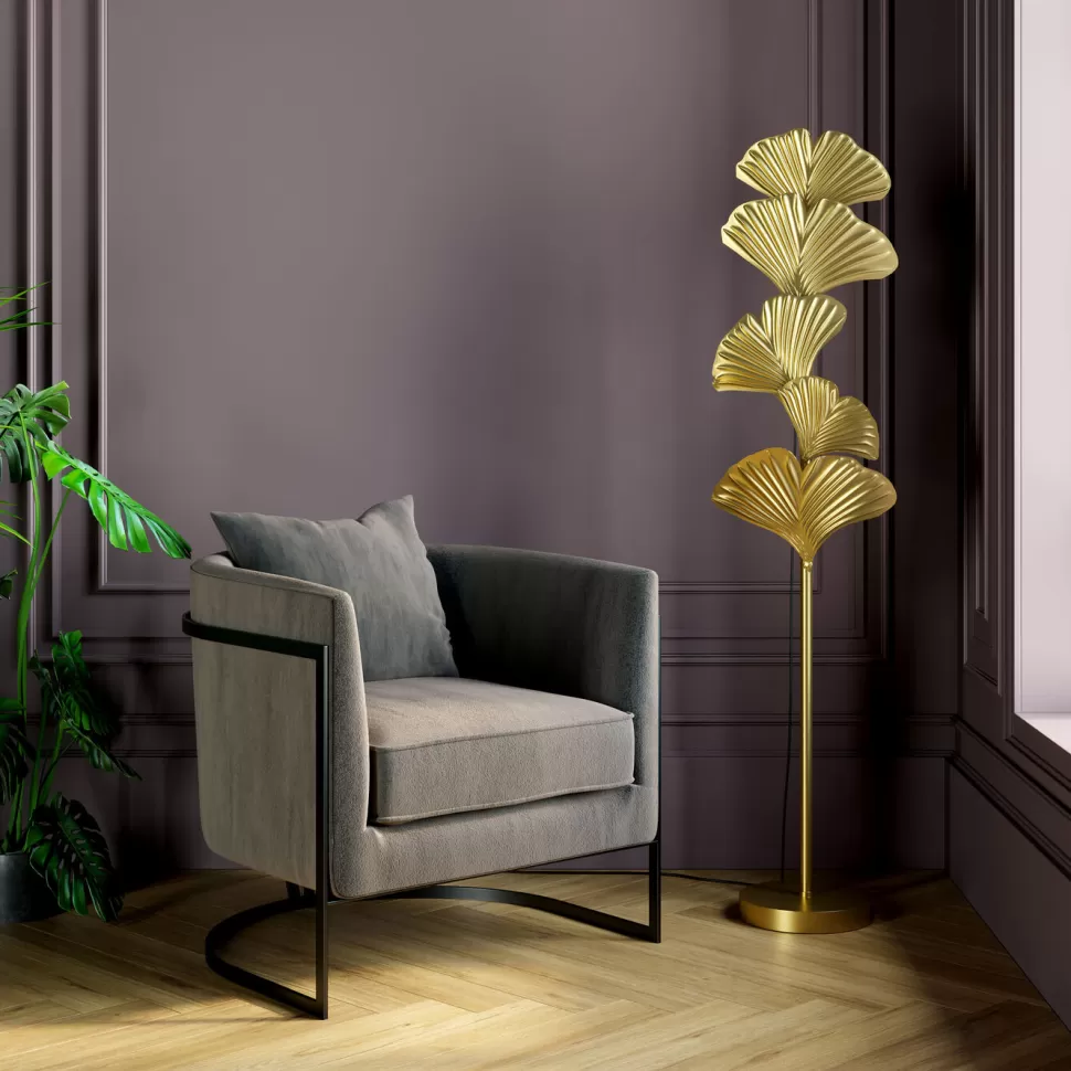 KARE Design Vloerlamp Yuva Goud 160cm Flash Sale