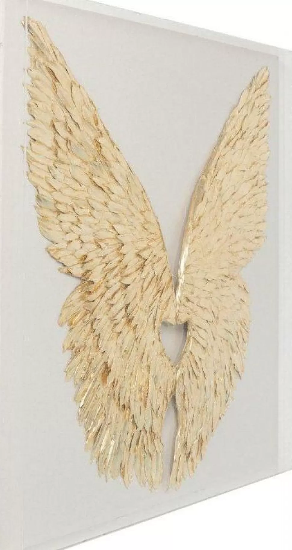 KARE Design Wanddecoratie Wings Goud-Wit 120x120cm Cheap