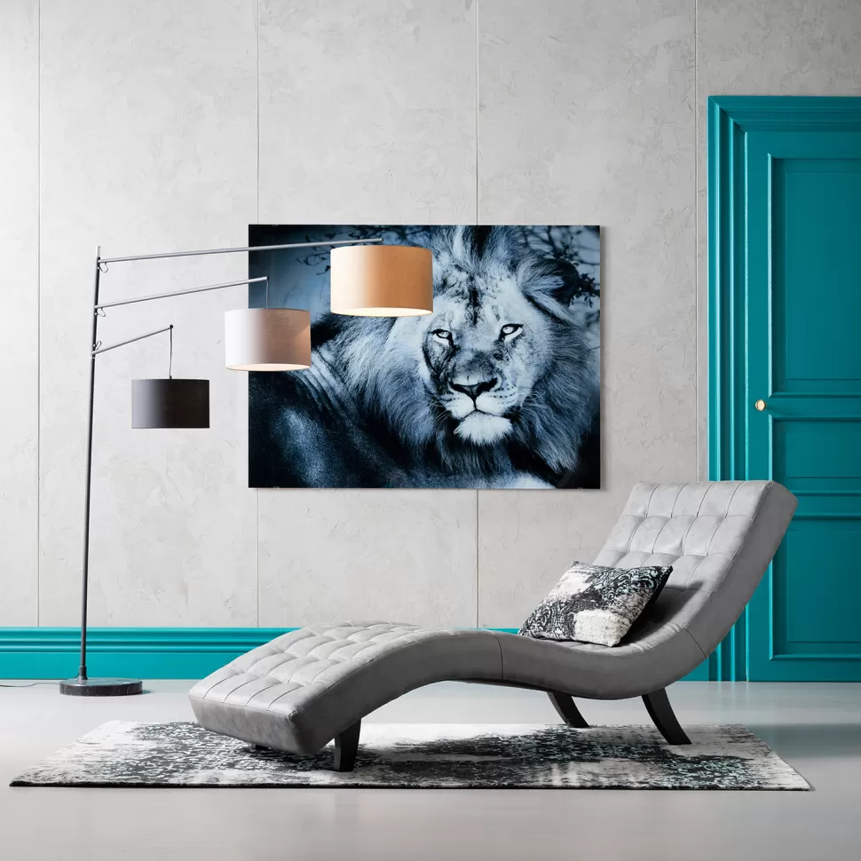KARE Design Wandfoto Glass Lion King Lying 120x160cm Clearance