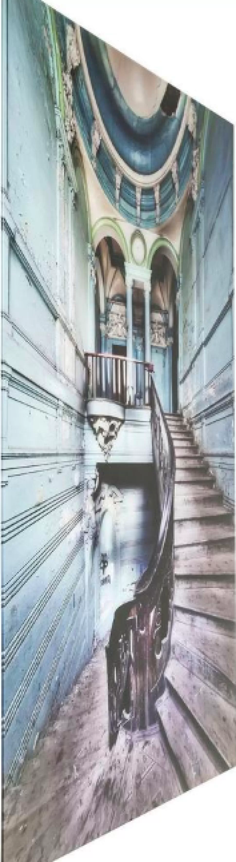 KARE Design Wandfoto Glass Old Staircase 120x80 Cm Hot
