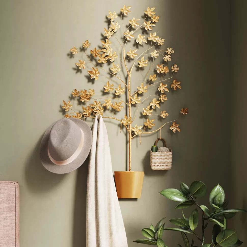 KARE Design Wandkapstok Leafline Gold 93cm Hot