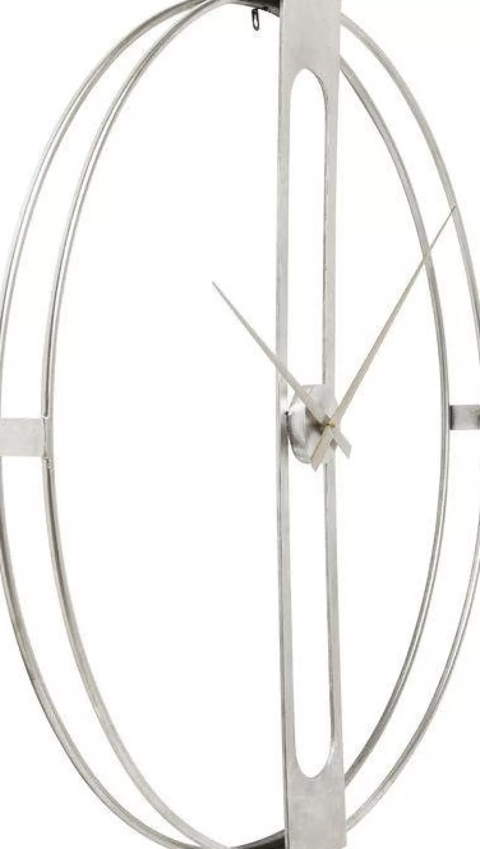 KARE Design Wandklok Clip Zilver Ø60cm Best